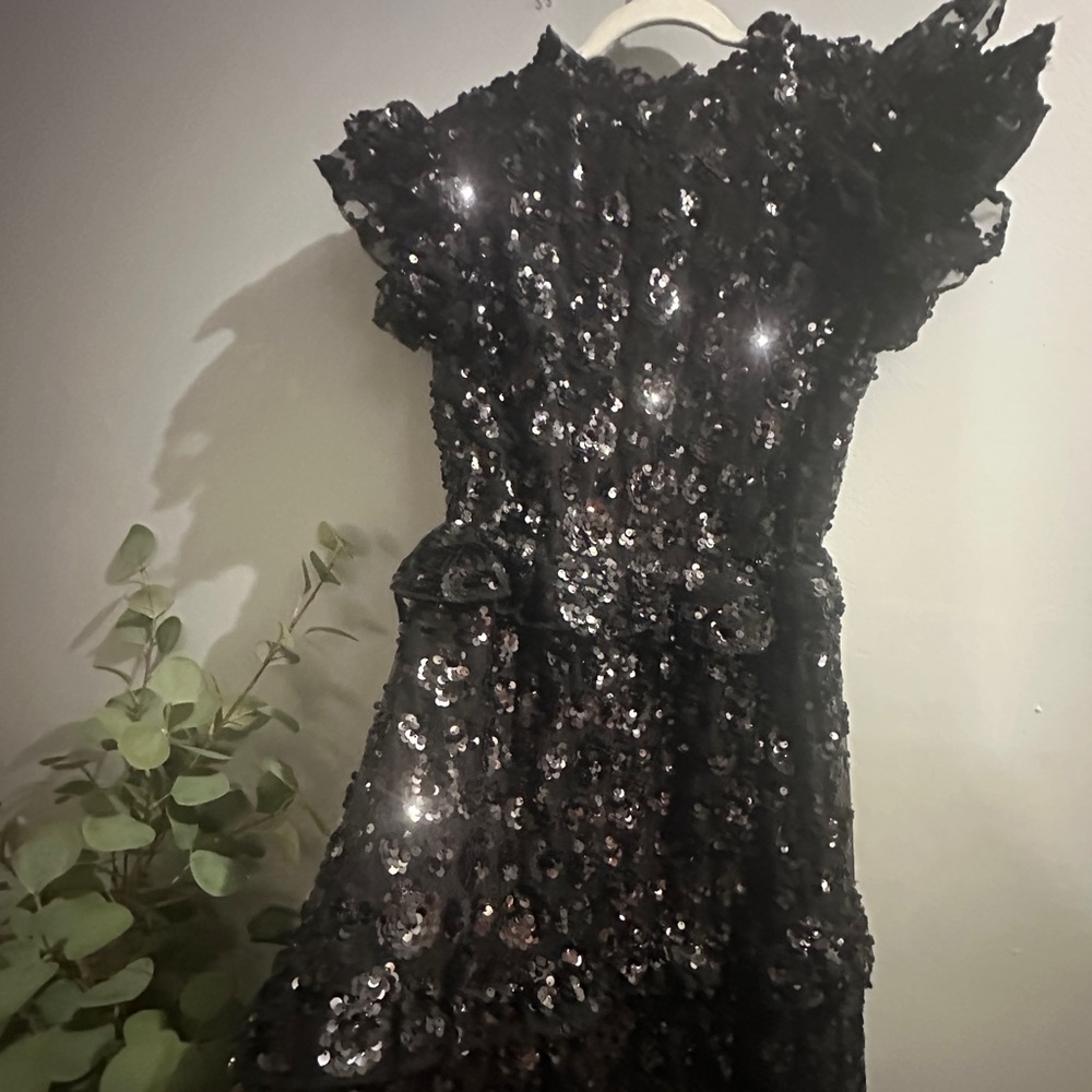 Black Sequin Dress